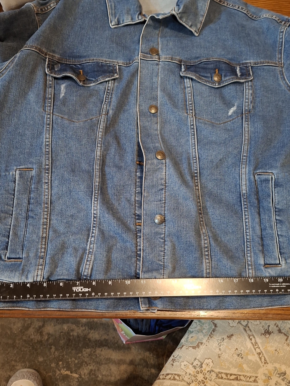 Terra & Sky Light Blue Denim Jacket - Plus - Picture 13 of 15